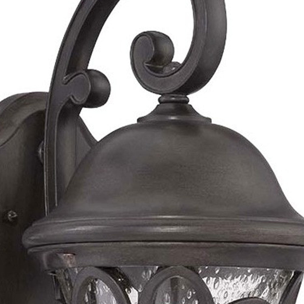 HomeRoots XL Tapered Goblet Wall Light in Matte Black Finish