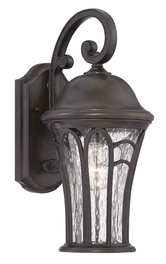 HomeRoots XL Tapered Goblet Wall Light in Matte Black Finish