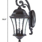 HomeRoots XL Tapered Hanging Lantern Wall Light in Antique Black Finish