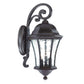 HomeRoots XL Tapered Hanging Lantern Wall Light in Antique Black Finish