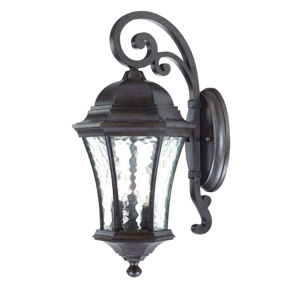 HomeRoots XL Tapered Hanging Lantern Wall Light in Antique Black Finish