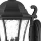 HomeRoots XL Tapered Lantern Wall Light With Matte Black Finish