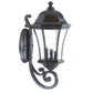 HomeRoots XL Tapered Lantern Wall Light in Antique Black Finish