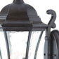 HomeRoots XL Tapered Lantern Wall Light in Antique Black Finish