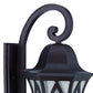 HomeRoots XL Three Light Geometric Glass Wall Light in Matte Black Finish