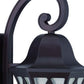 HomeRoots XL Three Light Geometric Glass Wall Light in Matte Black Finish