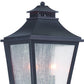 HomeRoots XL Two Light Pocket Lantern Wall Light in Matte Black Finish