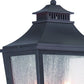 HomeRoots XL Two Light Pocket Lantern Wall Light in Matte Black Finish