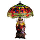 HomeRoots Zurie 16" Double-Lit Red Dragonfly Table Lamp In Bronze