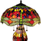 HomeRoots Zurie 16" Double-Lit Red Dragonfly Table Lamp In Bronze