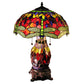 HomeRoots Zurie 16" Double-Lit Red Dragonfly Table Lamp In Bronze