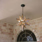 Hometown Evolution 12" Antique Gold Glass Star Lights