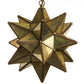 Hometown Evolution 12" Antique Gold Glass Star Lights