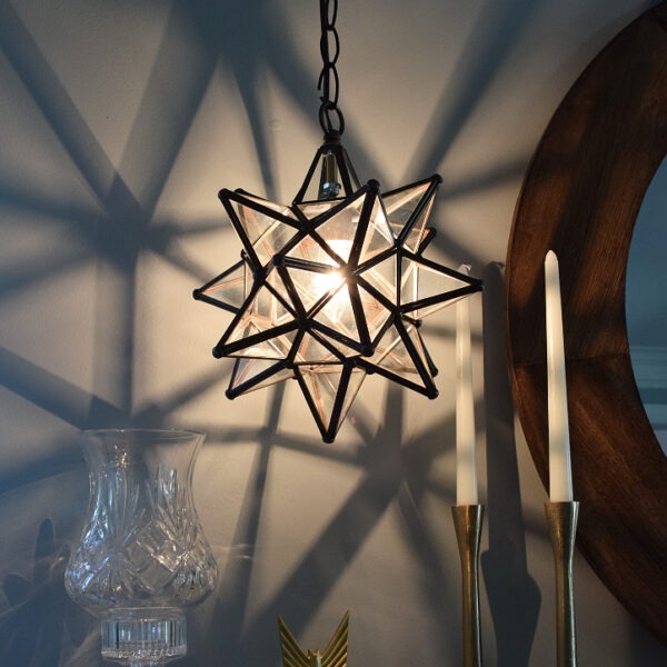 Hometown Evolution 12" Clear Glass Star Lights
