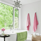Hometown Evolution 12" Frosted White Glass Star Lights