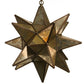 Hometown Evolution 15" Antique Gold Glass Star Lights