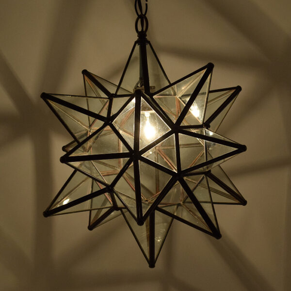 Hometown Evolution 15" Clear Glass Star Lights