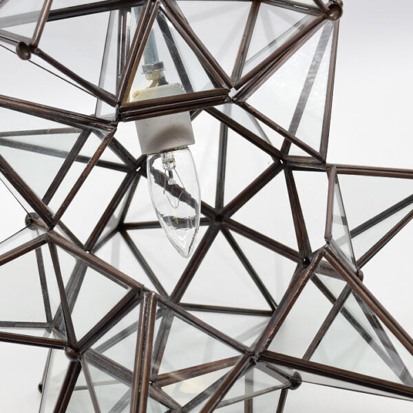 Hometown Evolution 15" Clear Glass Star Lights