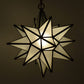 Hometown Evolution 15" Frosted White Glass Star Lights