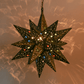 Hometown Evolution 16" Tin Star Light with Flower Cutouts and Marbles