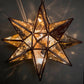 Hometown Evolution 18" Antique Gold Glass Star Lights