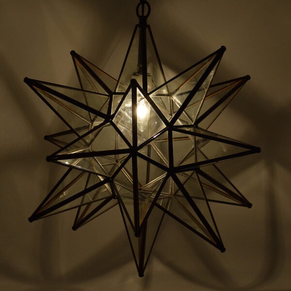 Hometown Evolution 18" Clear Glass Star Lights