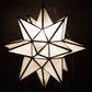Hometown Evolution 18" Frosted White Glass Star Lights
