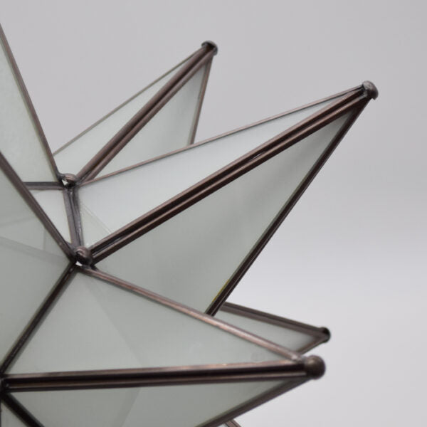 Hometown Evolution 18" Frosted White Glass Star Lights
