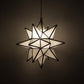 Hometown Evolution 18" Frosted White Glass Star Lights