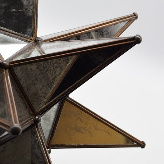 Hometown Evolution 19" Antique Mirror Glass Star Lights