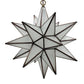 Hometown Evolution 19" Frosted White Glass Star Lights