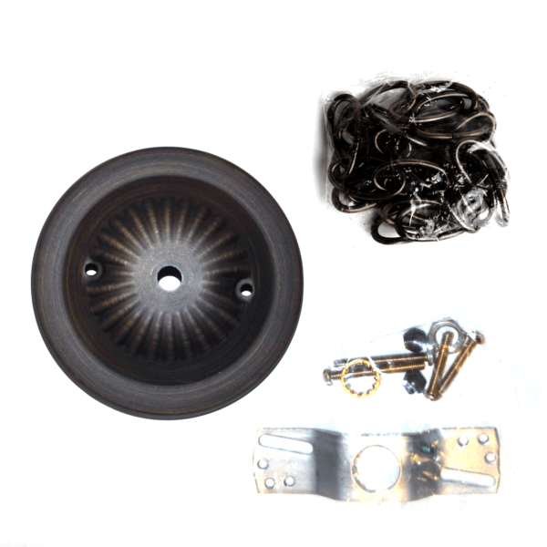 Hometown Evolution 5" Tin Ceiling Plate and 3" Chain