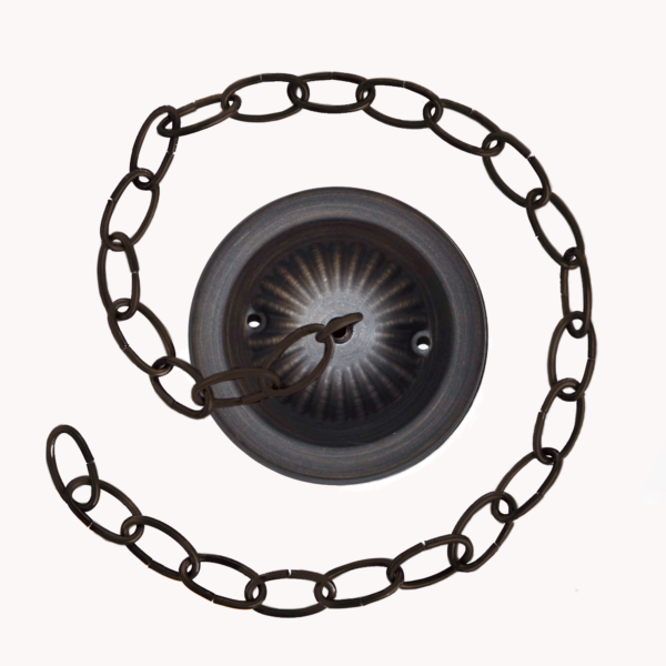 Hometown Evolution 5" Tin Ceiling Plate and 3" Chain