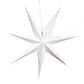 Hometown Evolution 7 Pointed Paper Star White Outdoor Lantern with Cord