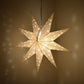 Hometown Evolution 9 Pointed Paper Star White Outdoor Lantern