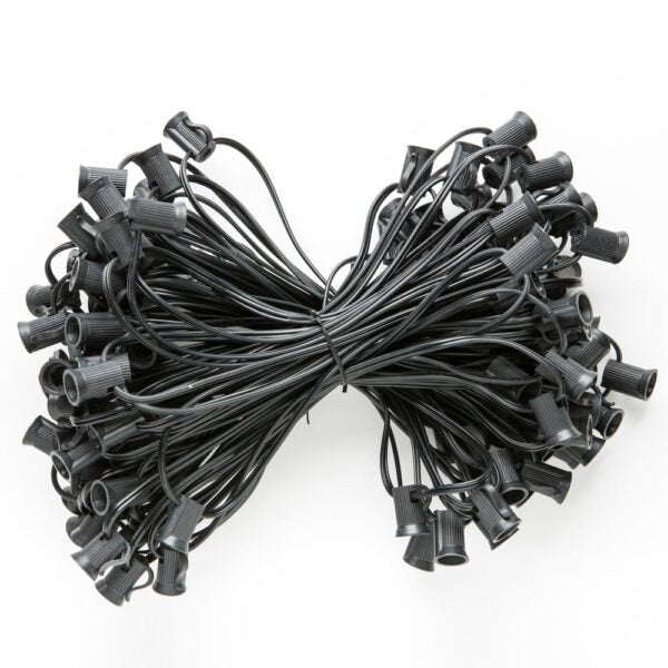 Hometown Evolution C7 100 Foot Black String Light