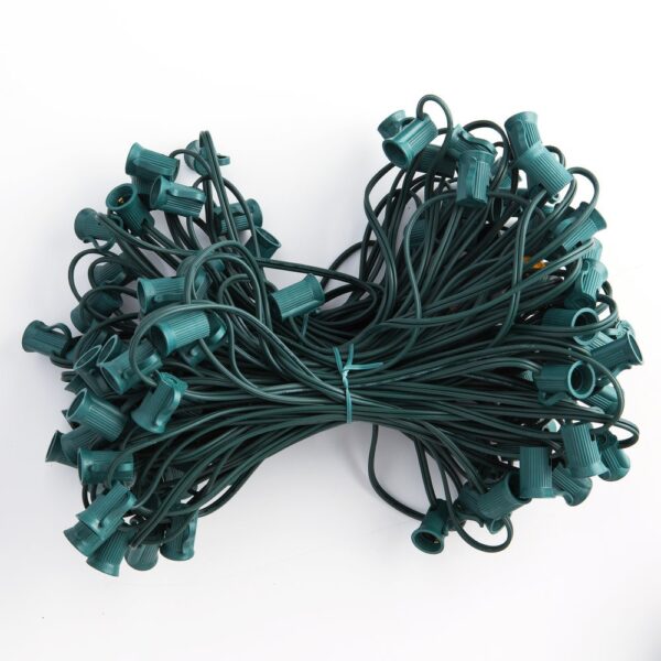 Hometown Evolution C7 100 Foot Green String Light