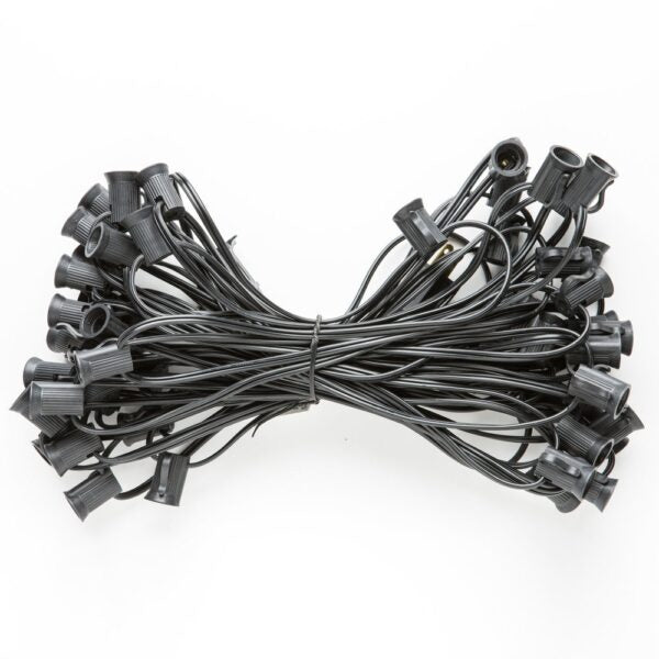 Hometown Evolution C7 50 Foot Black String Light