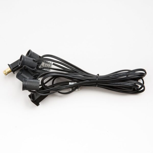 Hometown Evolution C9 15 Foot Black Multiple Socket Cord