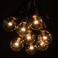 Hometown Evolution C9 Commercial 100 Foot String Light Set with Black Wire and G50 LED 0.6 Watt Warm White Bulbs
