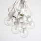 Hometown Evolution C9 Commercial 100 Foot String Light Set with White Wire and G50 LED 0.6 Watt Warm White Bulbs