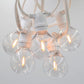 Hometown Evolution C9 Commercial 100 Foot String Light Set with White Wire and G50 Plastic LED Filament Bulbs