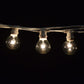 Hometown Evolution C9 Commercial 50 Foot Clear String Light with White Wire and G50 Clear Bulbs