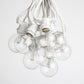 Hometown Evolution C9 Commercial 50 Foot String Light Set with White Wire and G50 LED 0.6 Watt Warm White Bulbs