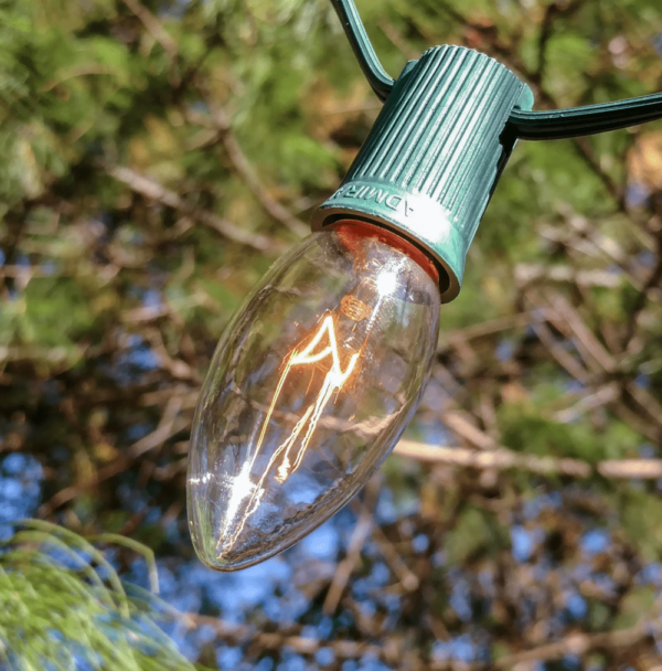 Hometown Evolution C9 (E17) 7 Watts Clear Light Bulb (Box of 25)
