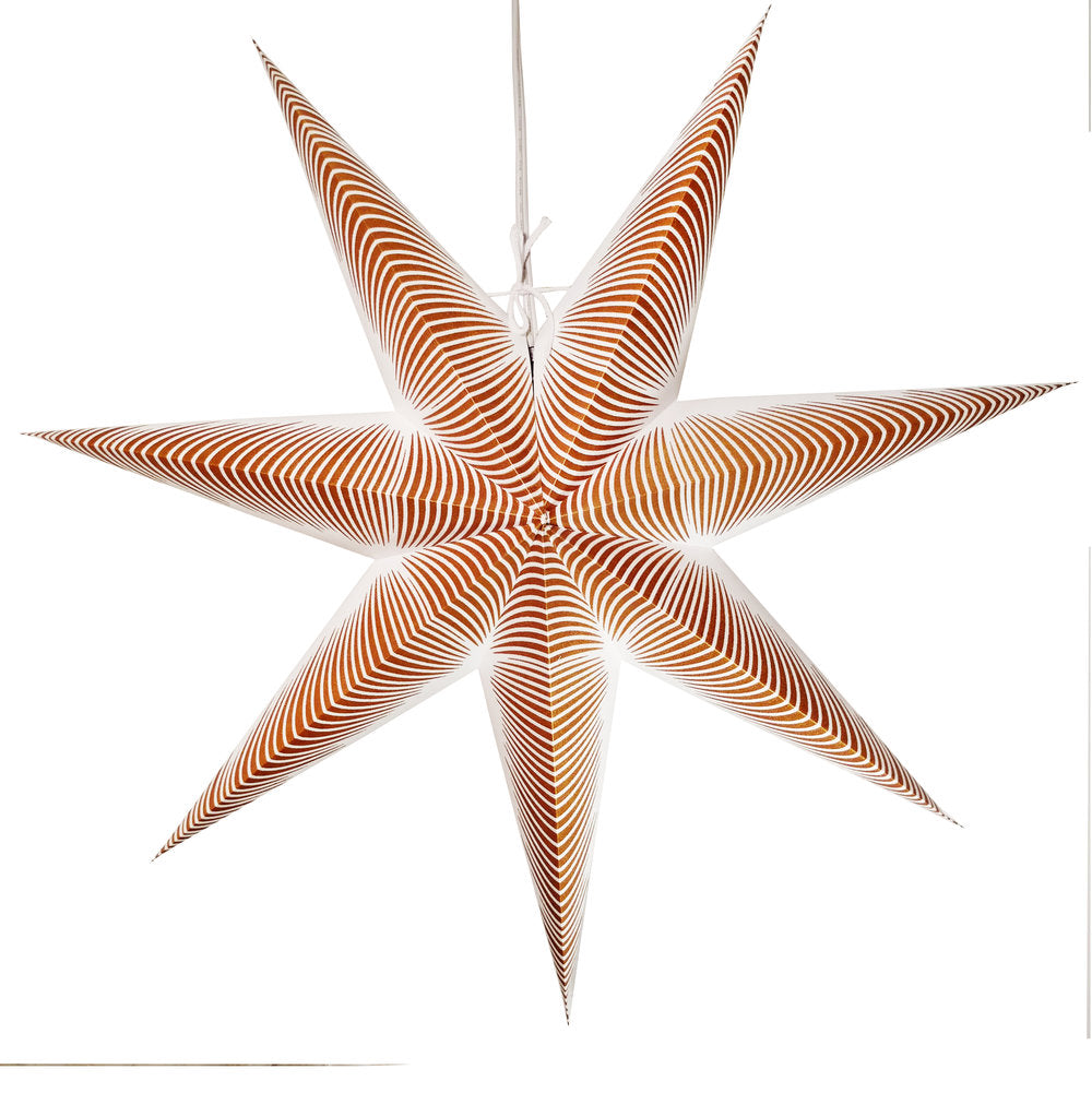 Hometown Evolution Corvus Paper Star Gold Outdoor Lantern