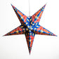 Hometown Evolution Dara Paper Star Blue Outdoor Lantern