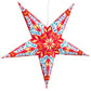Hometown Evolution Dara Paper Star Red Outdoor Lantern with Cord