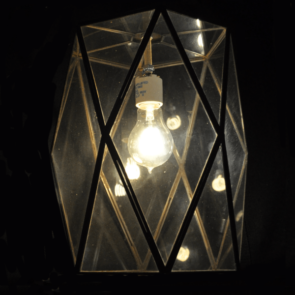 Hometown Evolution Diamente 12" Clear Glass Pendant Lighting