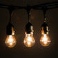 Hometown Evolution E26 Commercial 100 Foot Clear String Light with Suspended A15 Clear Bulbs